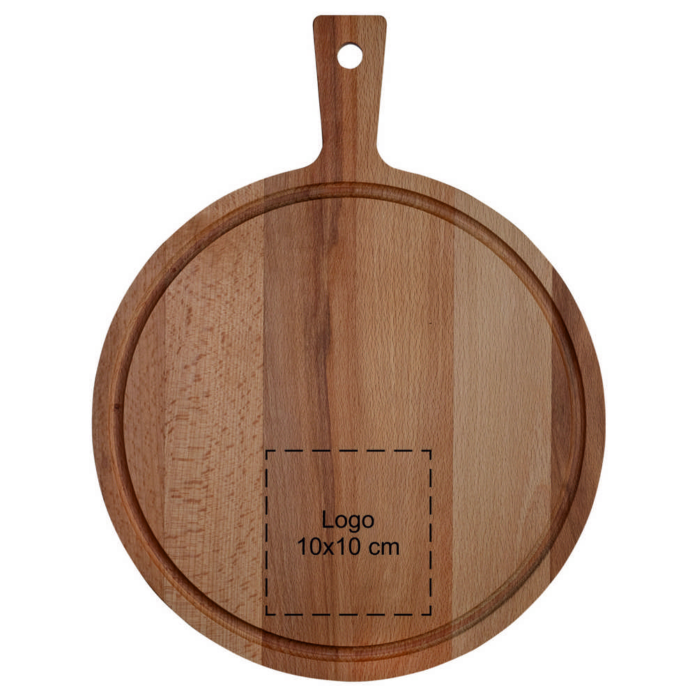 Plank rond met handvat beuken ⌀ 31 cm