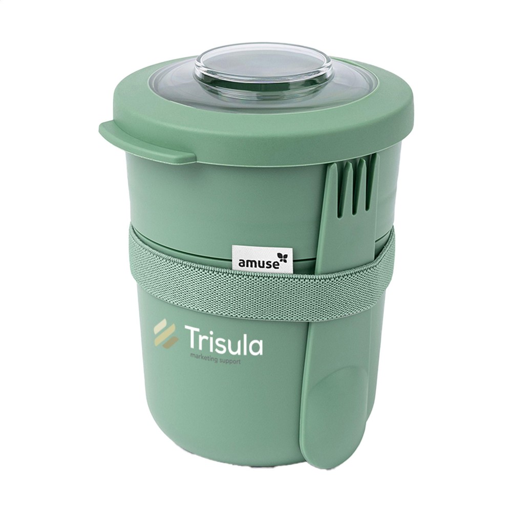 Amuse Tylla Food Bowl Duo 600 ml - sage green