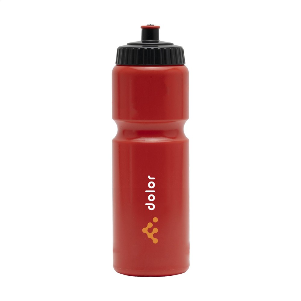 Sugarcane Bio Bidon 750 ml - rood/zwart (± PMS 485C)