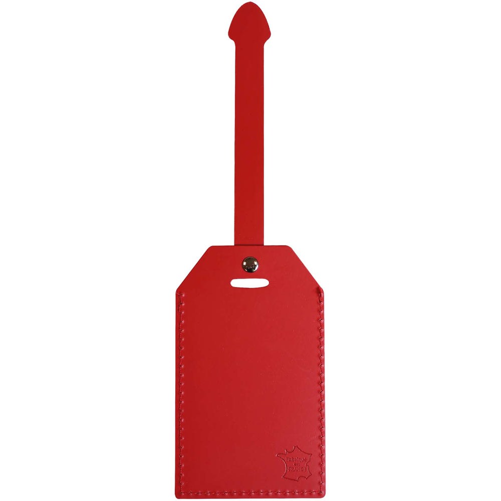 Citizen Green Milou gerecyclede leren bagagelabel - rood
